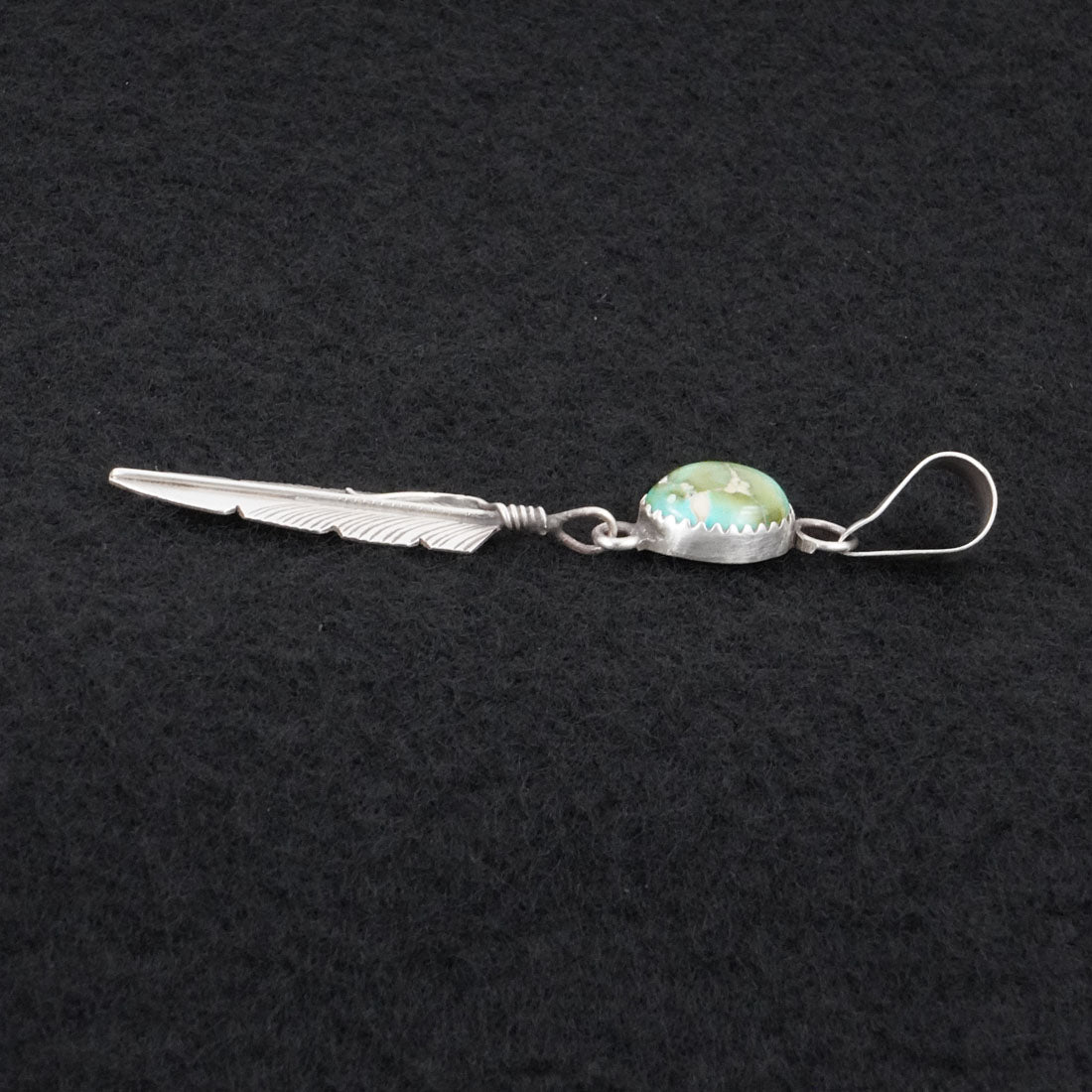 Chris Charley Turquoise & Sterling Silver Pendant
