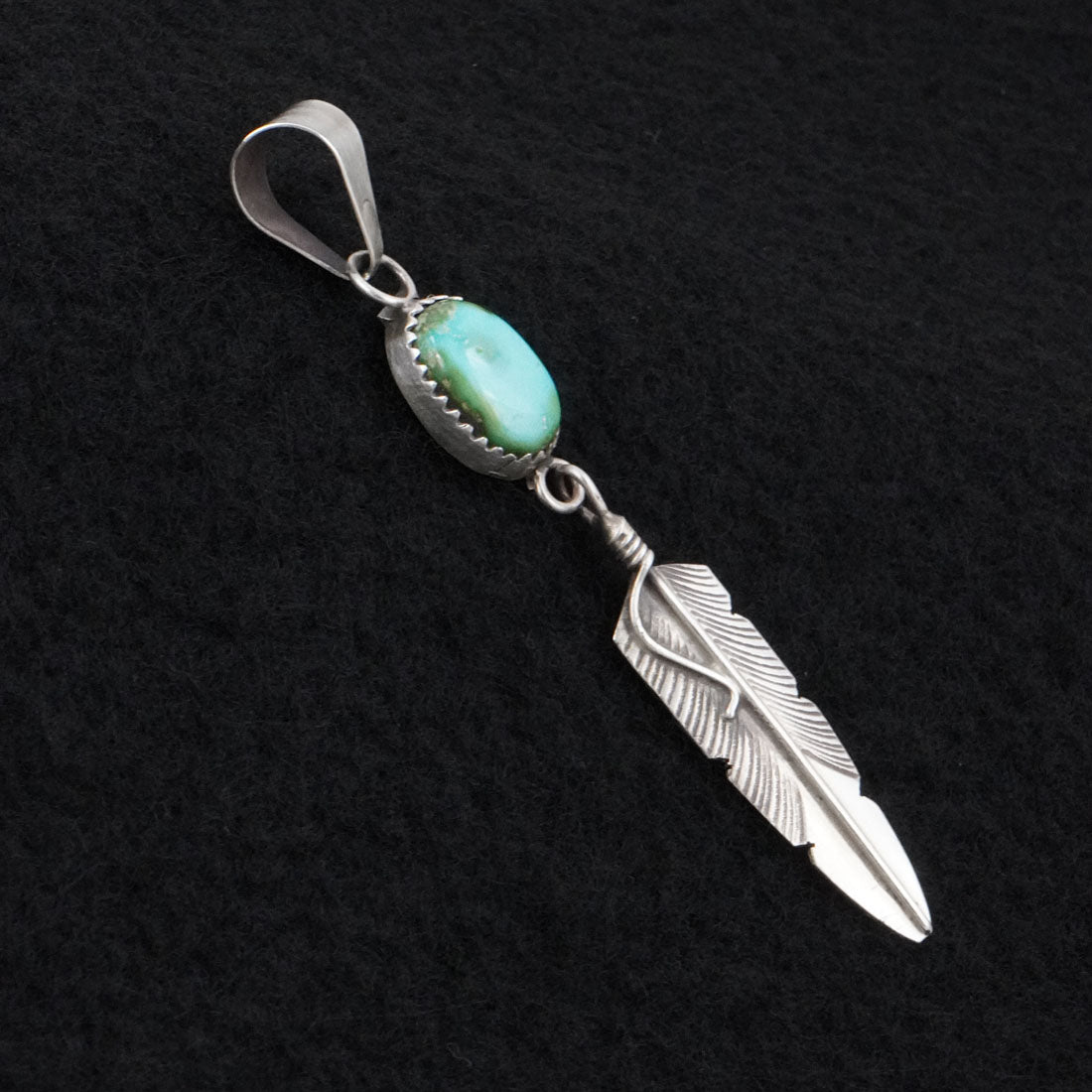 Chris Charley Turquoise & Sterling Silver Pendant
