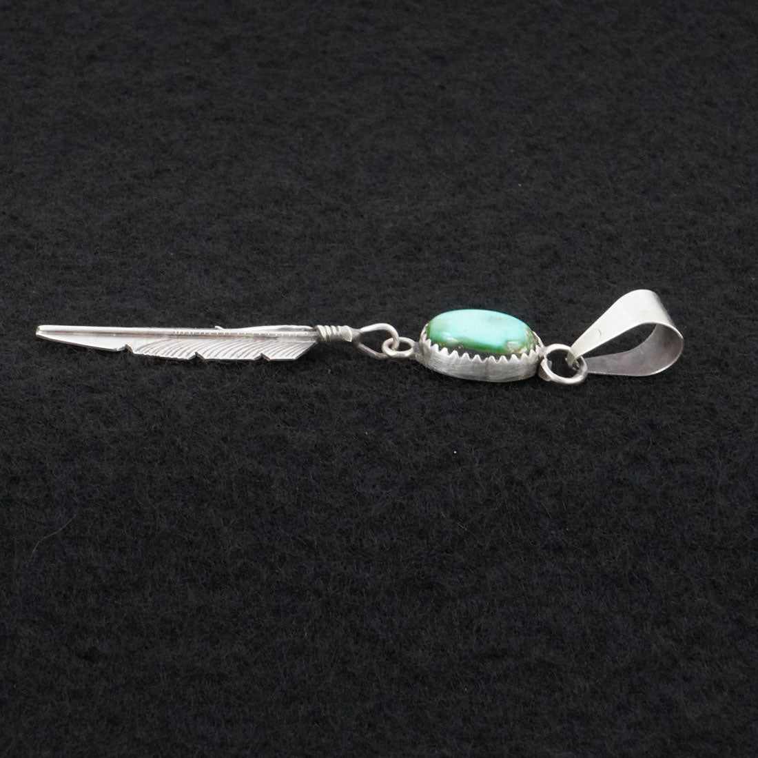 Chris Charley Turquoise & Sterling Silver Pendant
