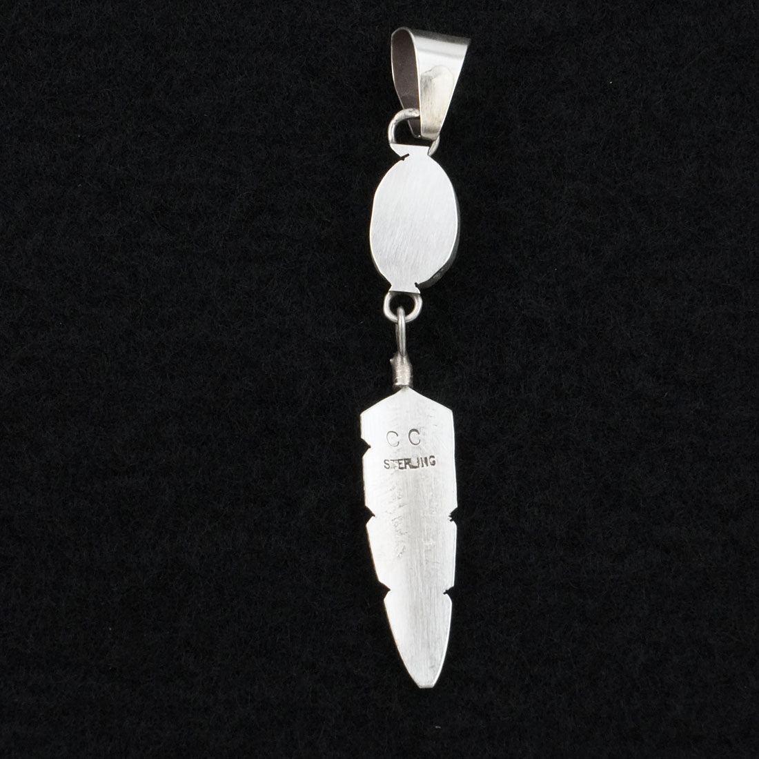 Chris Charley Turquoise & Sterling Silver Pendant