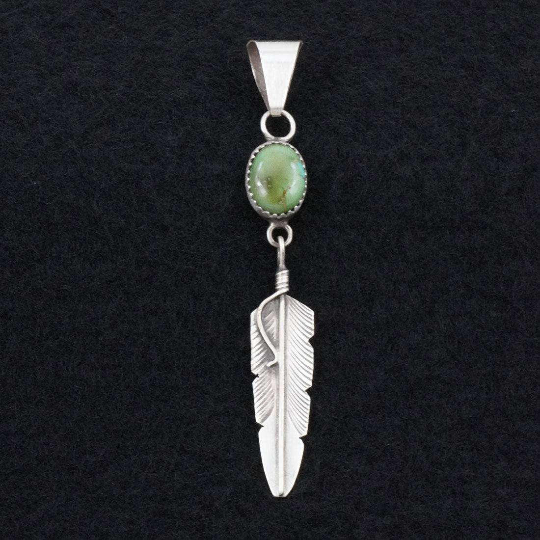 Chris Charley Turquoise & Sterling Silver Pendant