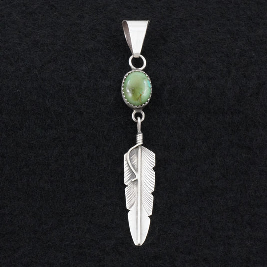 Chris Charley Turquoise & Sterling Silver Pendant