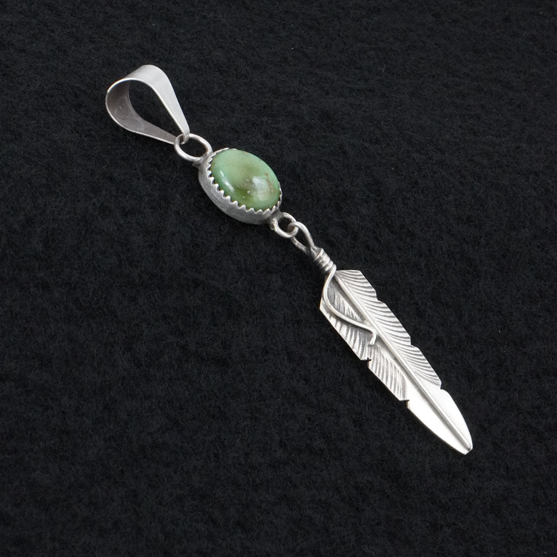 Chris Charley Turquoise & Sterling Silver Pendant
