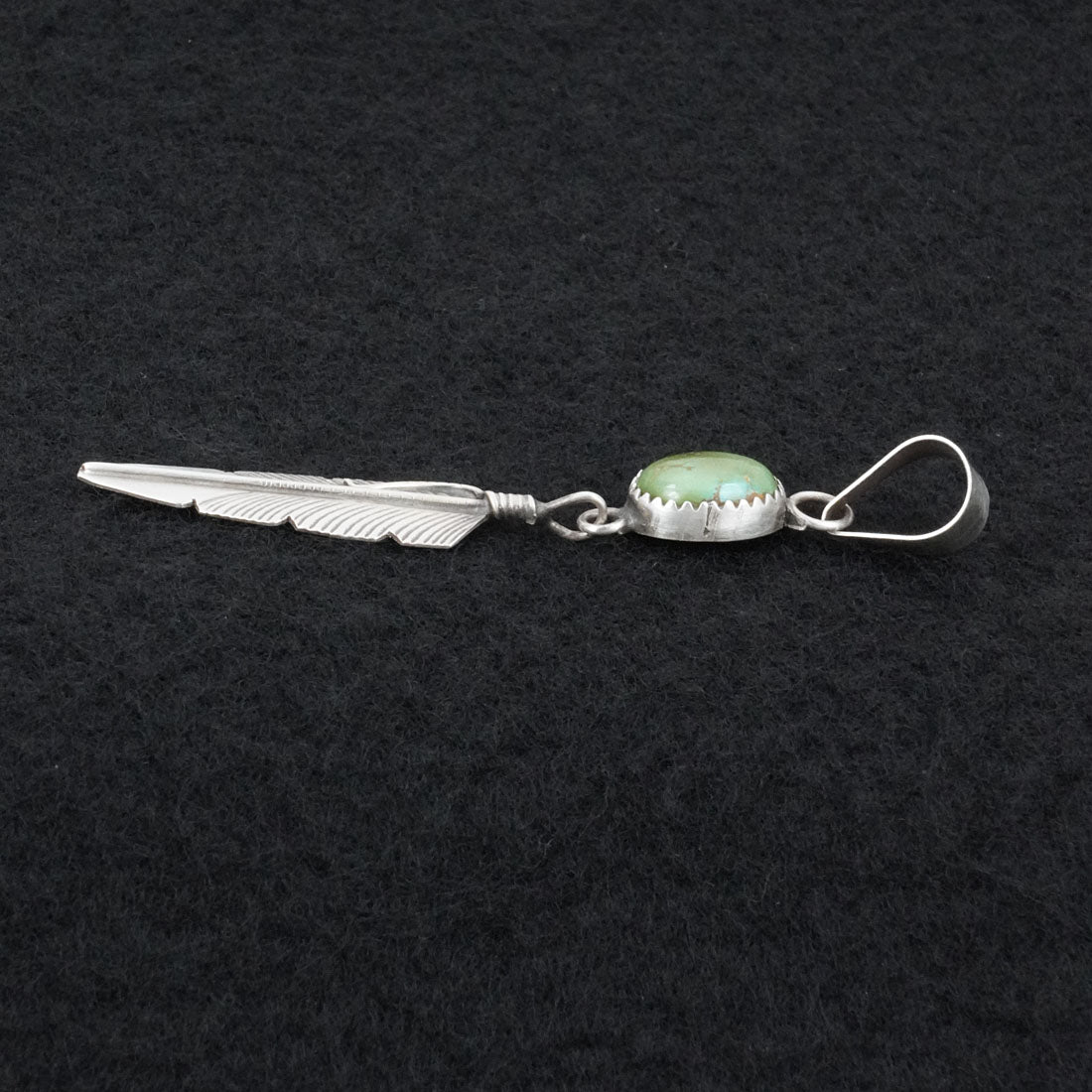 Chris Charley Turquoise & Sterling Silver Pendant