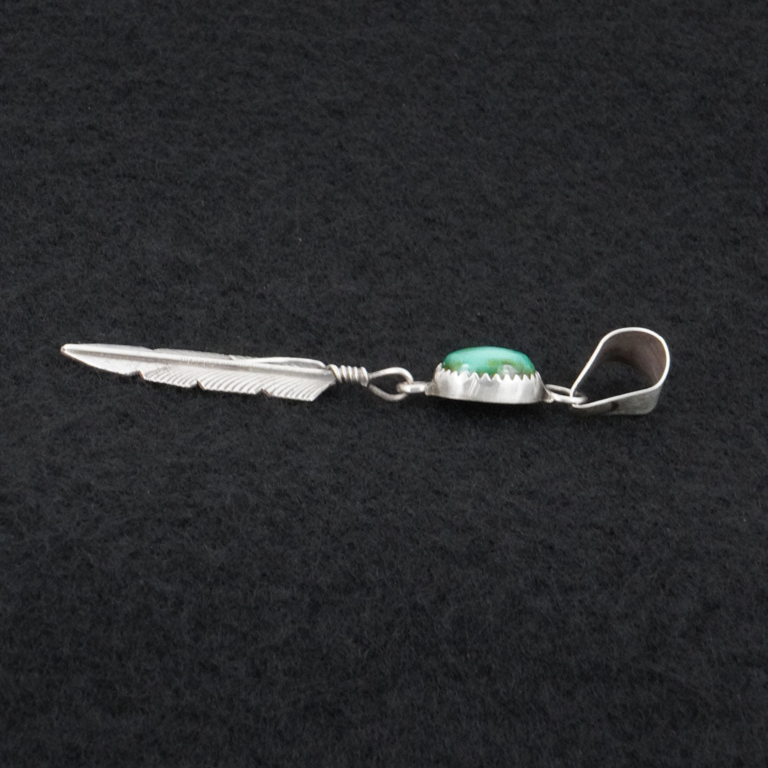 Chris Charley Turquoise & Sterling Silver Pendant