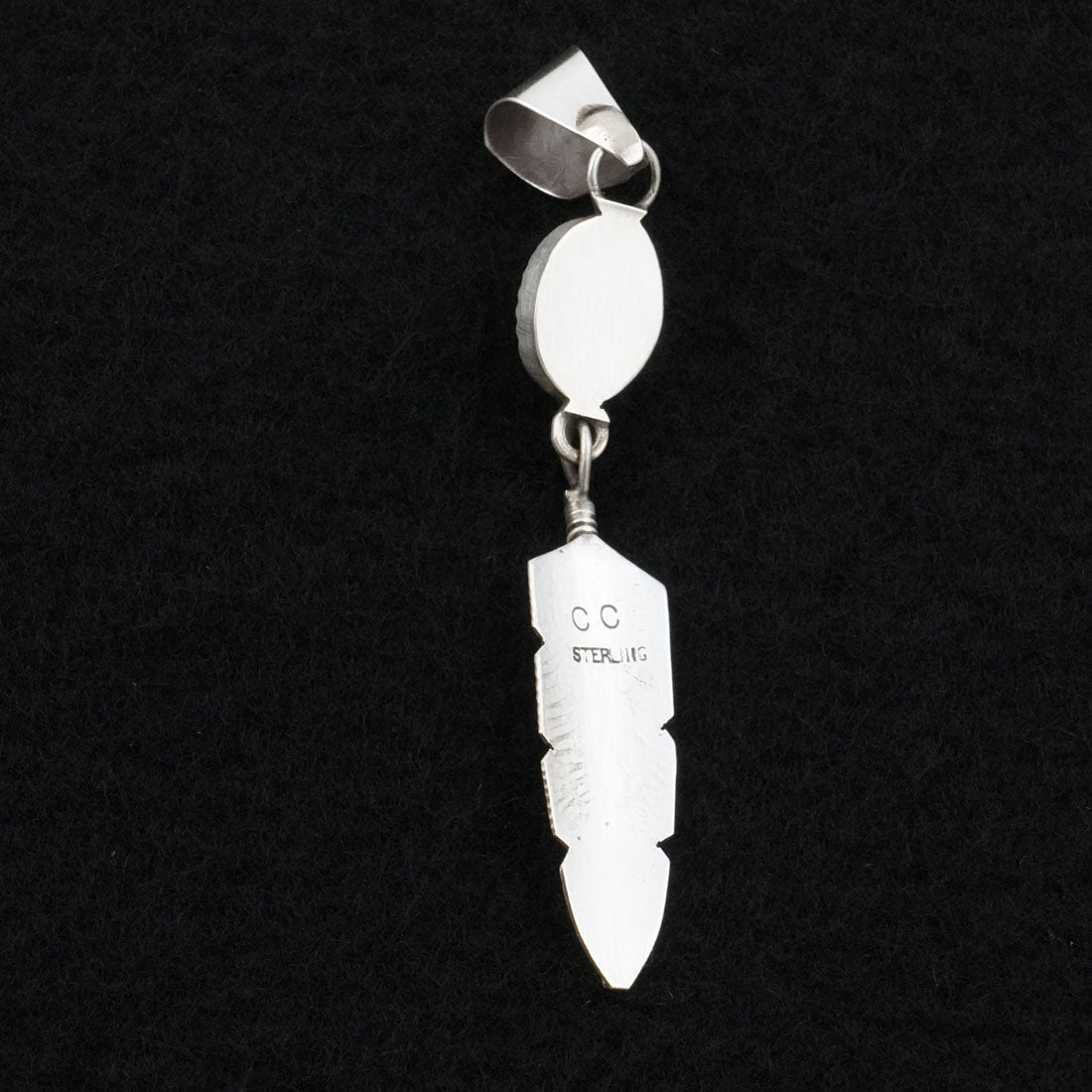 Chris Charley Turquoise & Sterling Silver Pendant