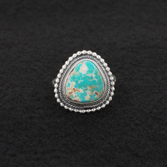 Randy Billy Turquoise & Sterling Silver Ring Size 9.5