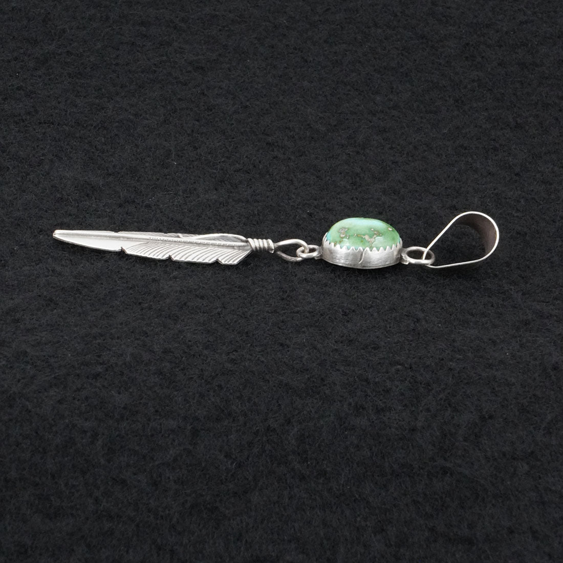 Chris Charley Turquoise & Sterling Silver Pendant