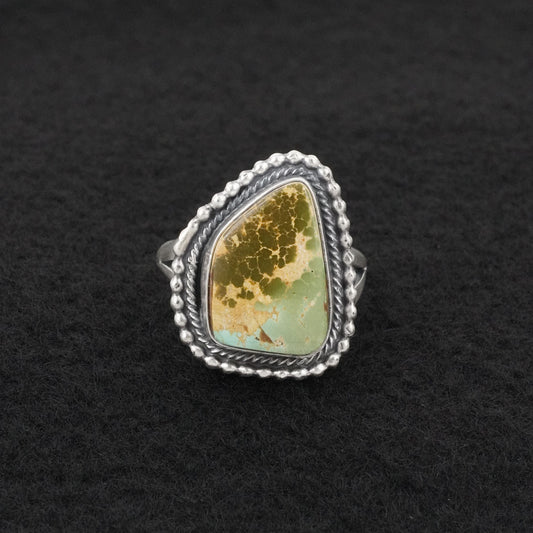 Randy Billy Turquoise & Sterling Silver Ring Size 8.5