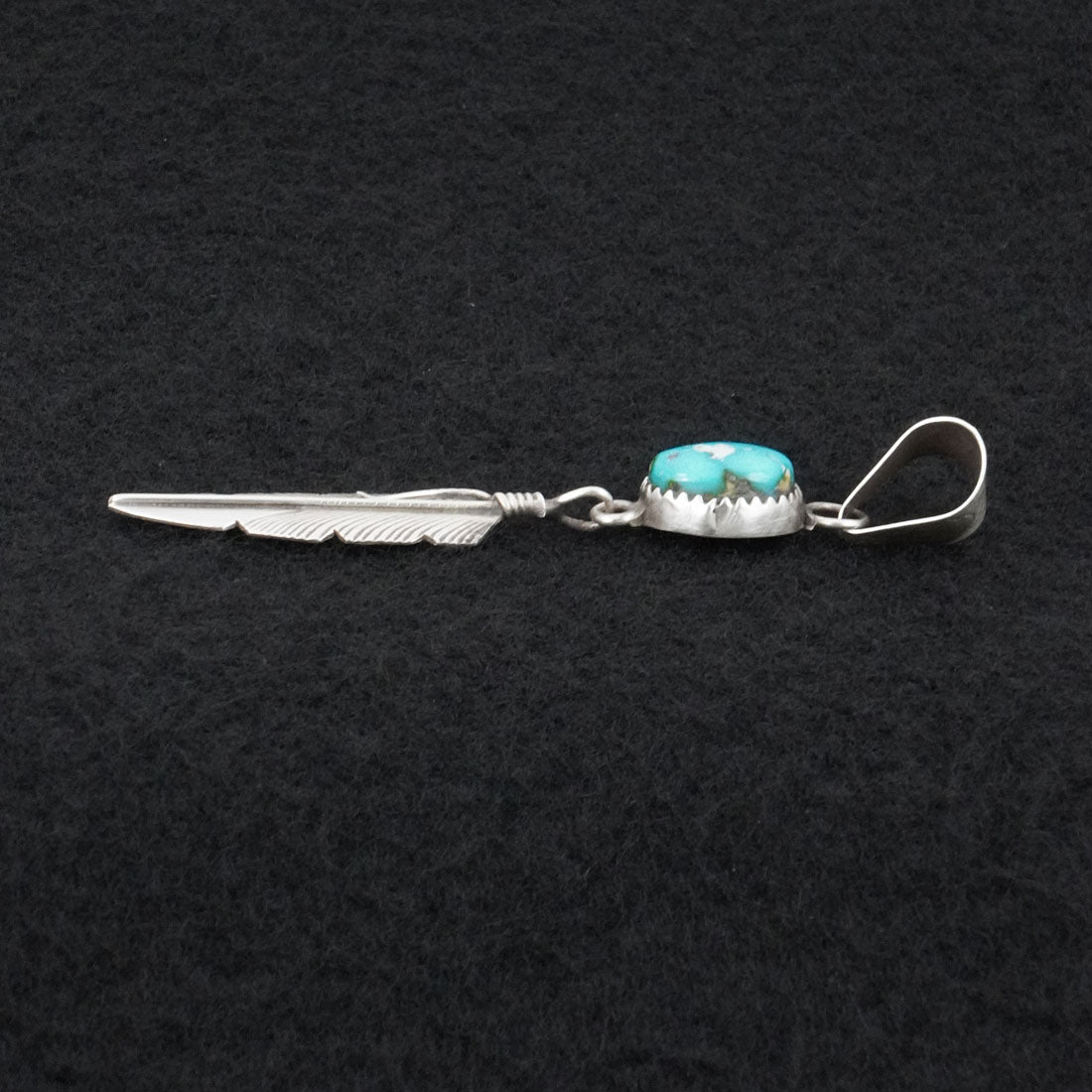 Chris Charley Turquoise & Sterling Silver Pendant