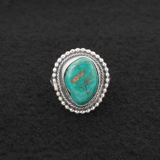 Randy Billy Turquoise & Sterling Silver Ring Size 7
