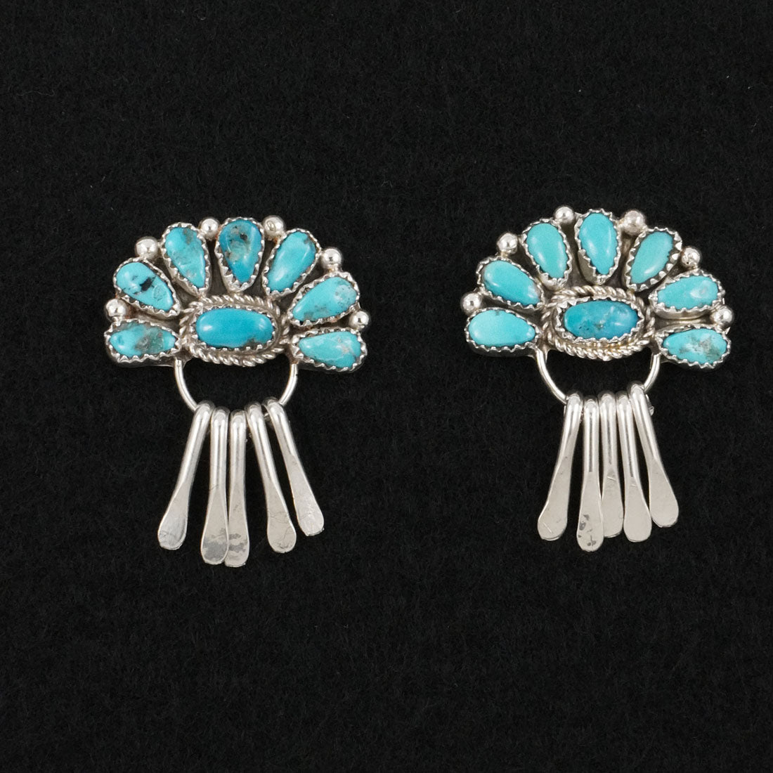 Justina Wilson Turquoise & Sterling Silver Earrings