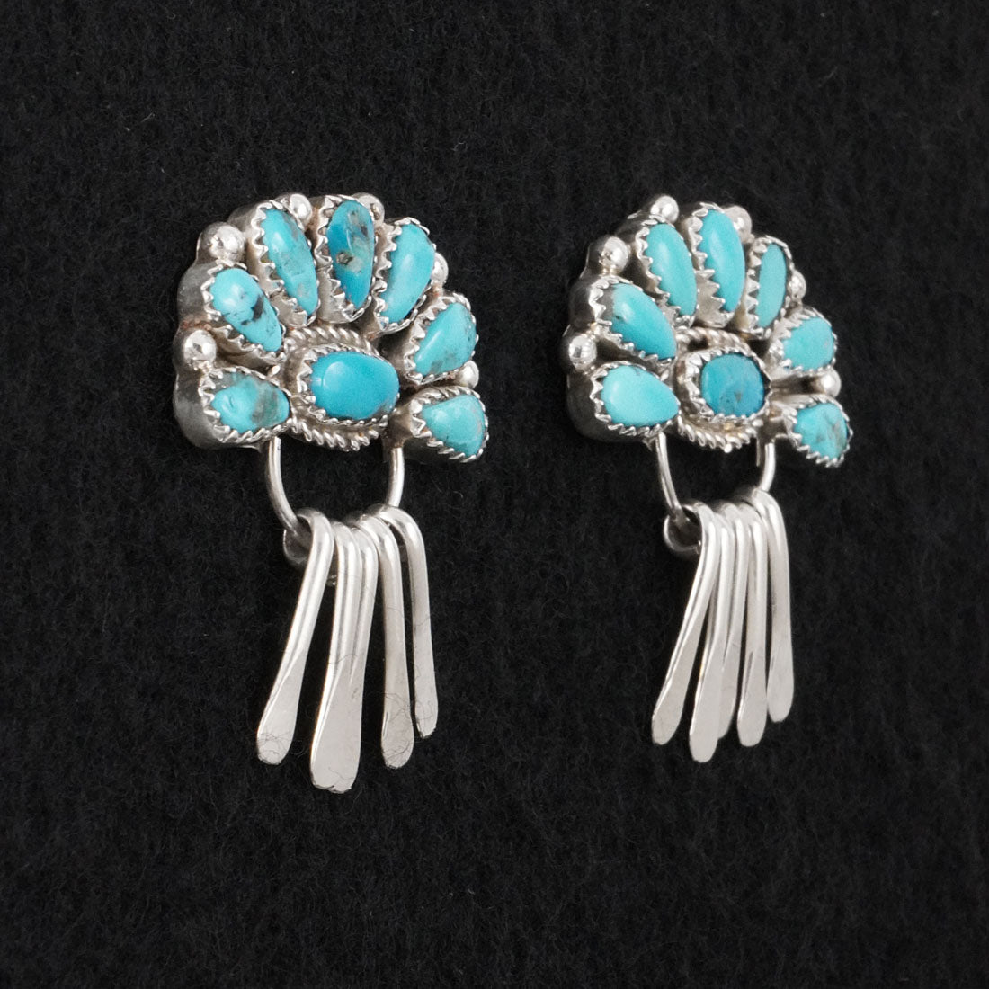 Justina Wilson Turquoise & Sterling Silver Earrings