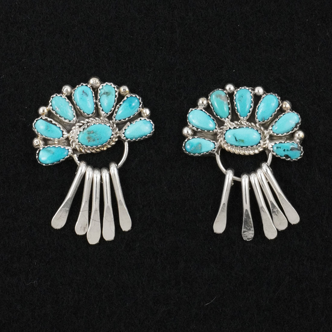 Justina Wilson Turquoise & Sterling Silver Earrings