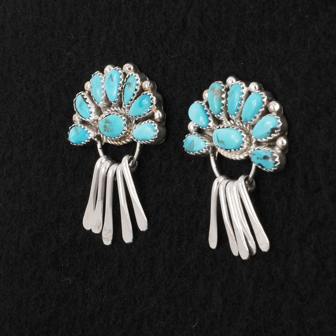 Justina Wilson Turquoise & Sterling Silver Earrings