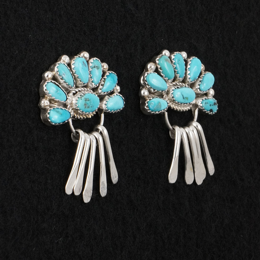 Justina Wilson Turquoise & Sterling Silver Earrings