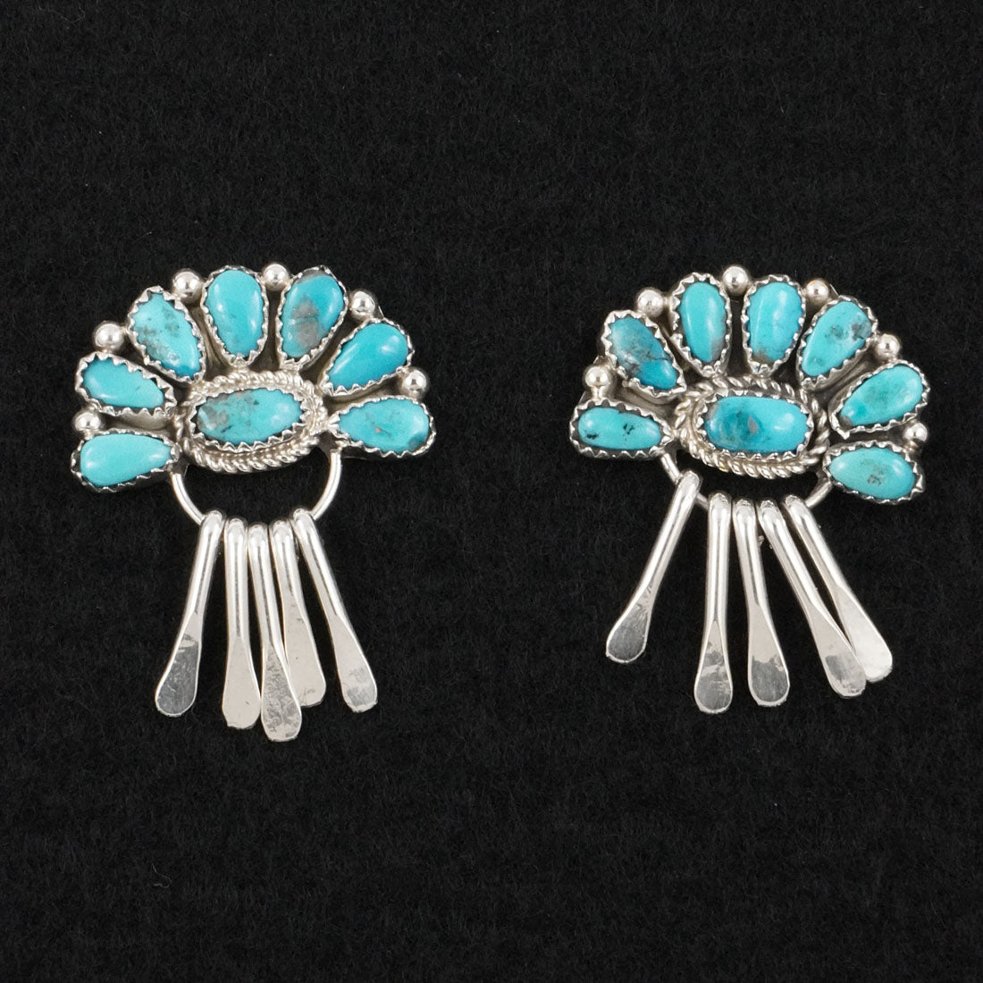 Justina Wilson Turquoise & Sterling Silver Earrings