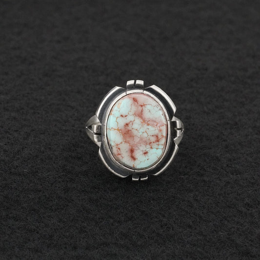 Randy Billy Turquoise & Sterling Silver Ring Size 7