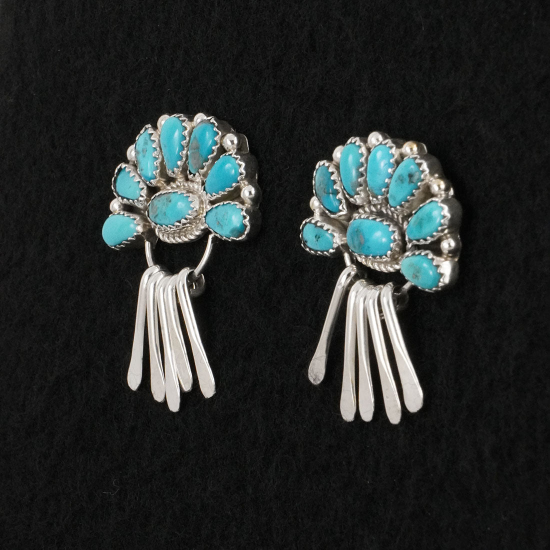 Justina Wilson Turquoise & Sterling Silver Earrings