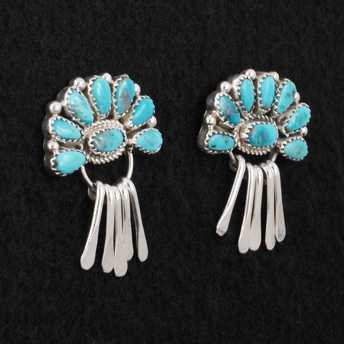 Justina Wilson Turquoise & Sterling Silver Earrings