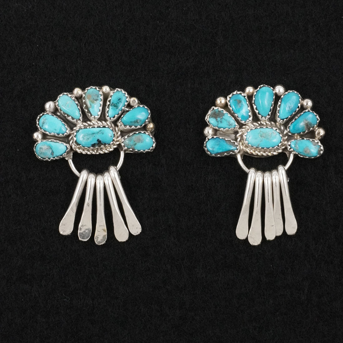 Justina Wilson Turquoise & Sterling Silver Earrings