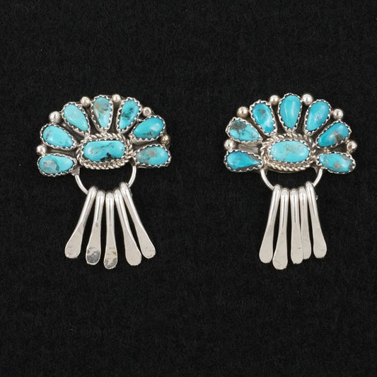 Justina Wilson Turquoise & Sterling Silver Earrings