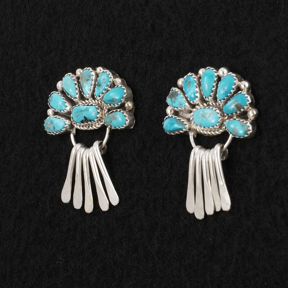 Justina Wilson Turquoise & Sterling Silver Earrings