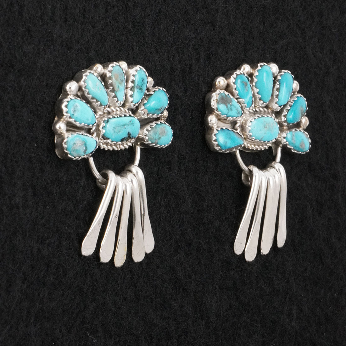 Justina Wilson Turquoise & Sterling Silver Earrings