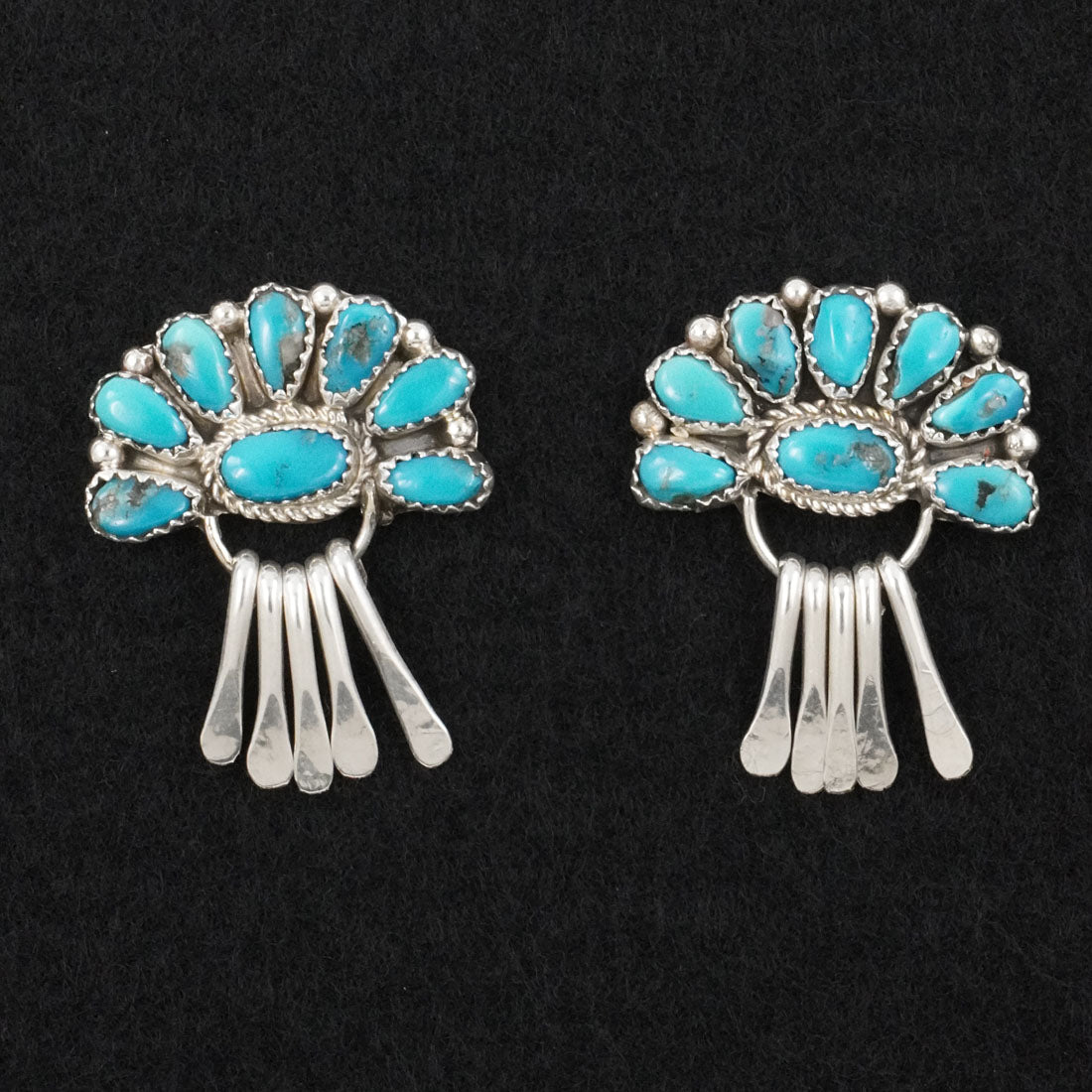 Justina Wilson Turquoise & Sterling Silver Earrings