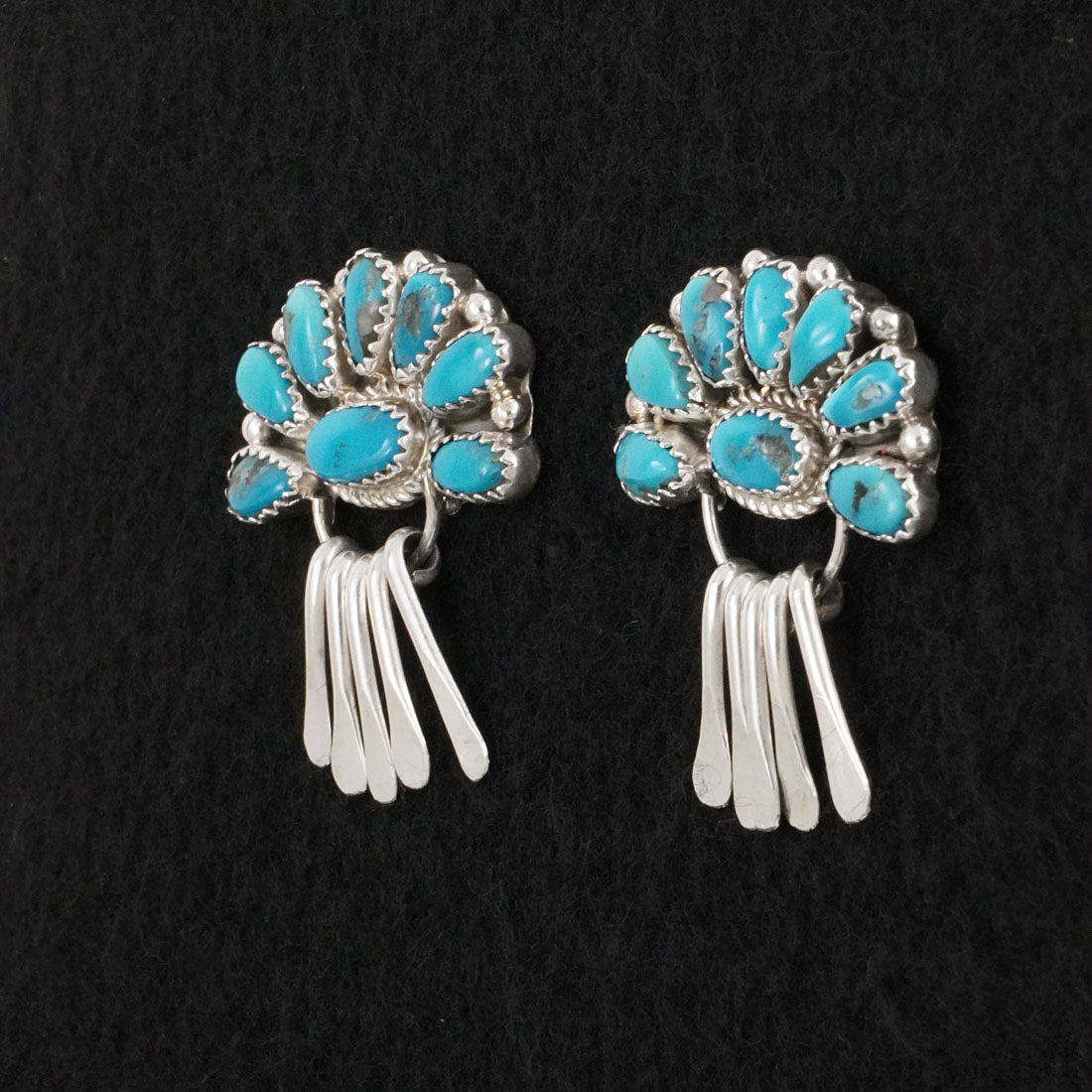 Justina Wilson Turquoise & Sterling Silver Earrings