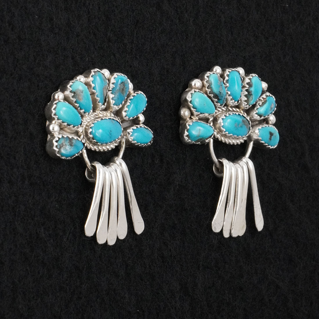 Justina Wilson Turquoise & Sterling Silver Earrings