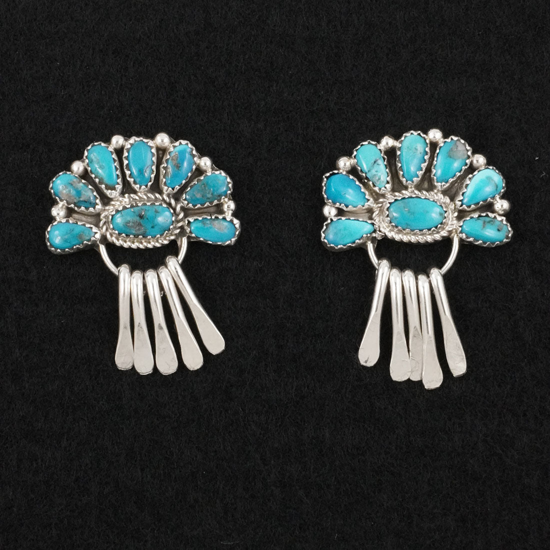 Justina Wilson Turquoise & Sterling Silver Earrings