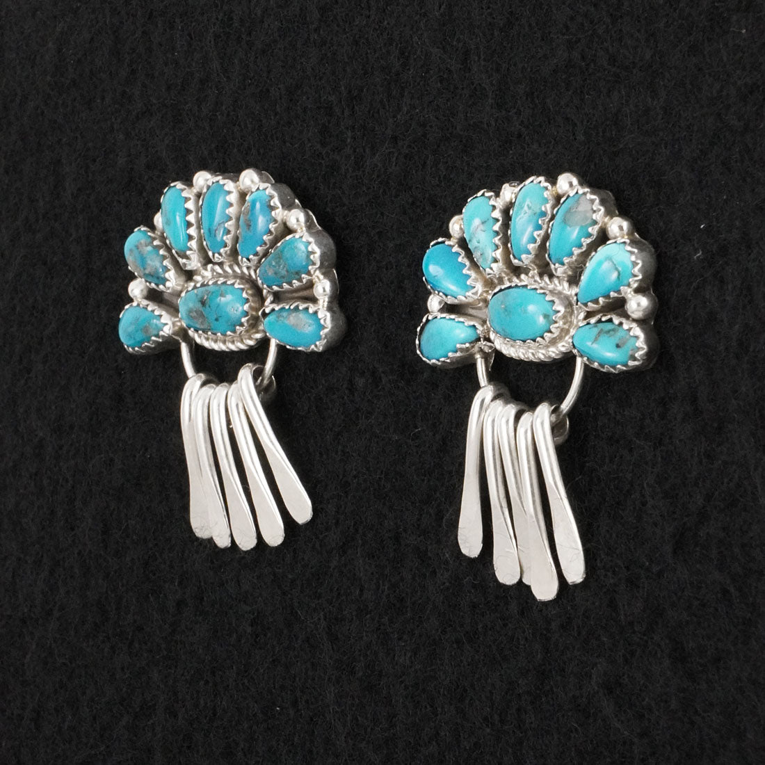 Justina Wilson Turquoise & Sterling Silver Earrings