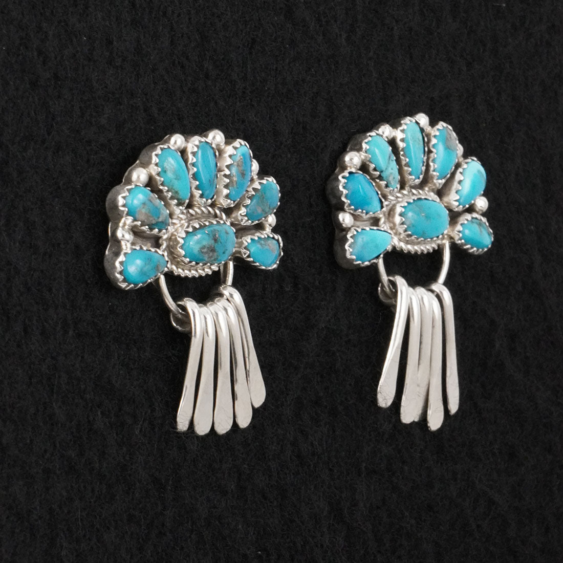 Justina Wilson Turquoise & Sterling Silver Earrings