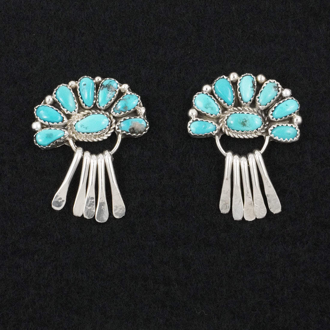 Justina Wilson Turquoise & Sterling Silver Earrings