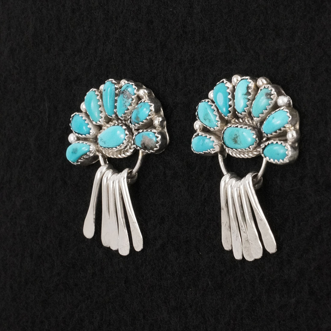 Justina Wilson Turquoise & Sterling Silver Earrings