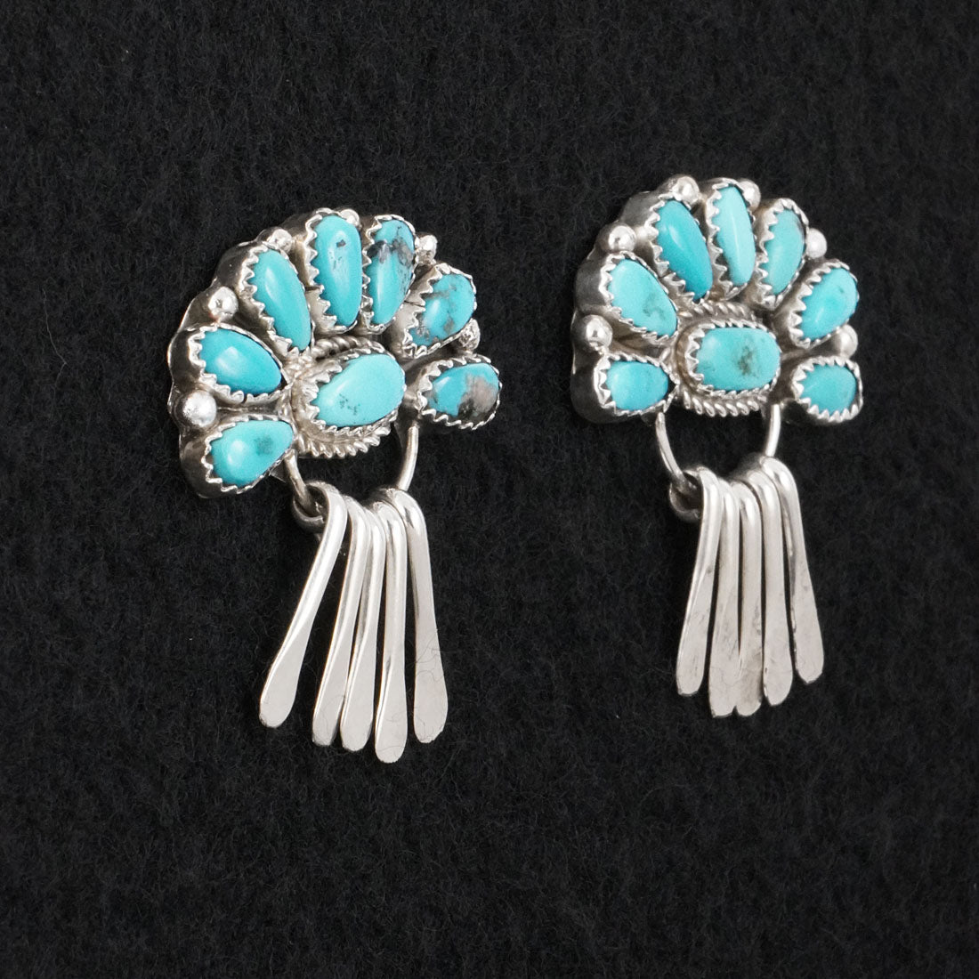 Justina Wilson Turquoise & Sterling Silver Earrings