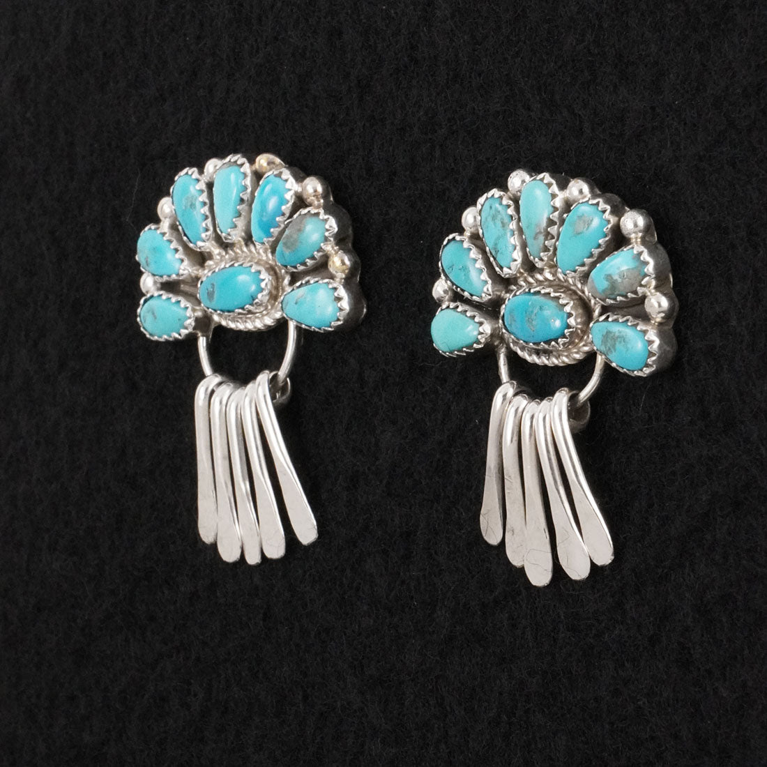 Justina Wilson Turquoise & Sterling Silver Earrings