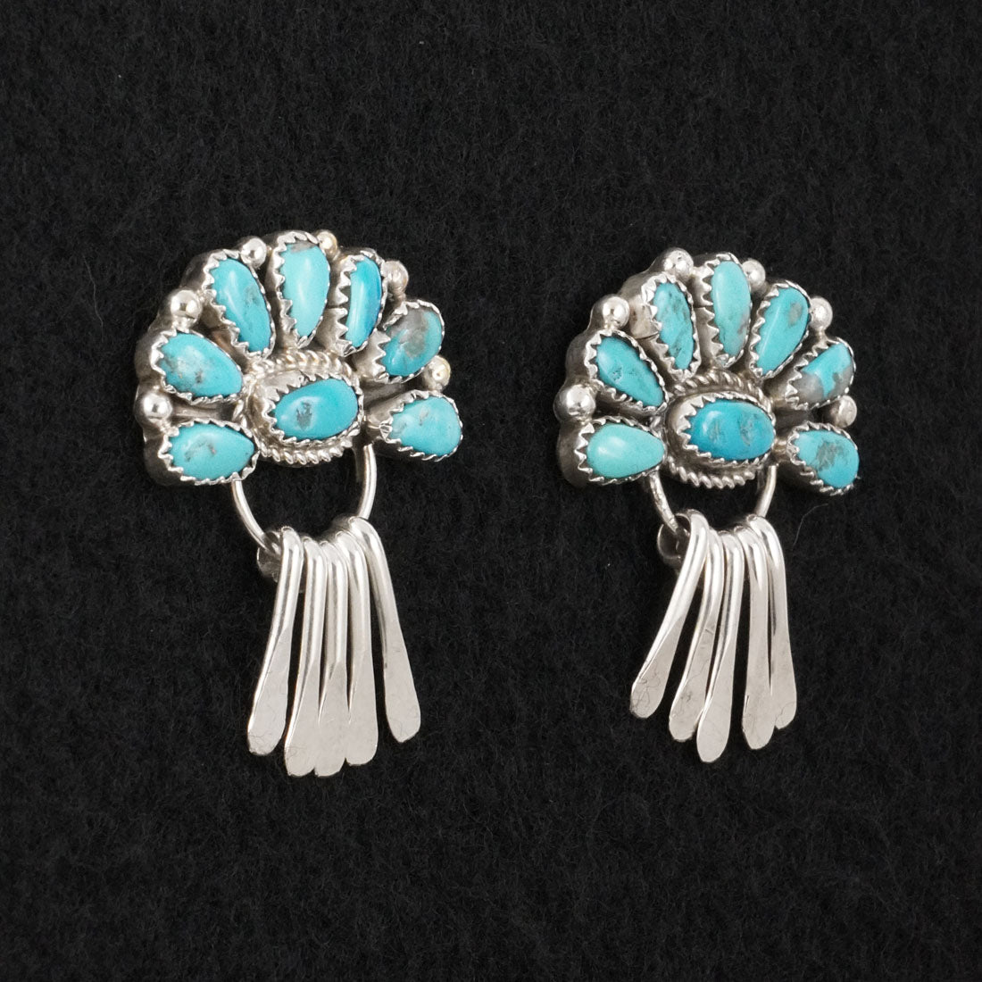 Justina Wilson Turquoise & Sterling Silver Earrings