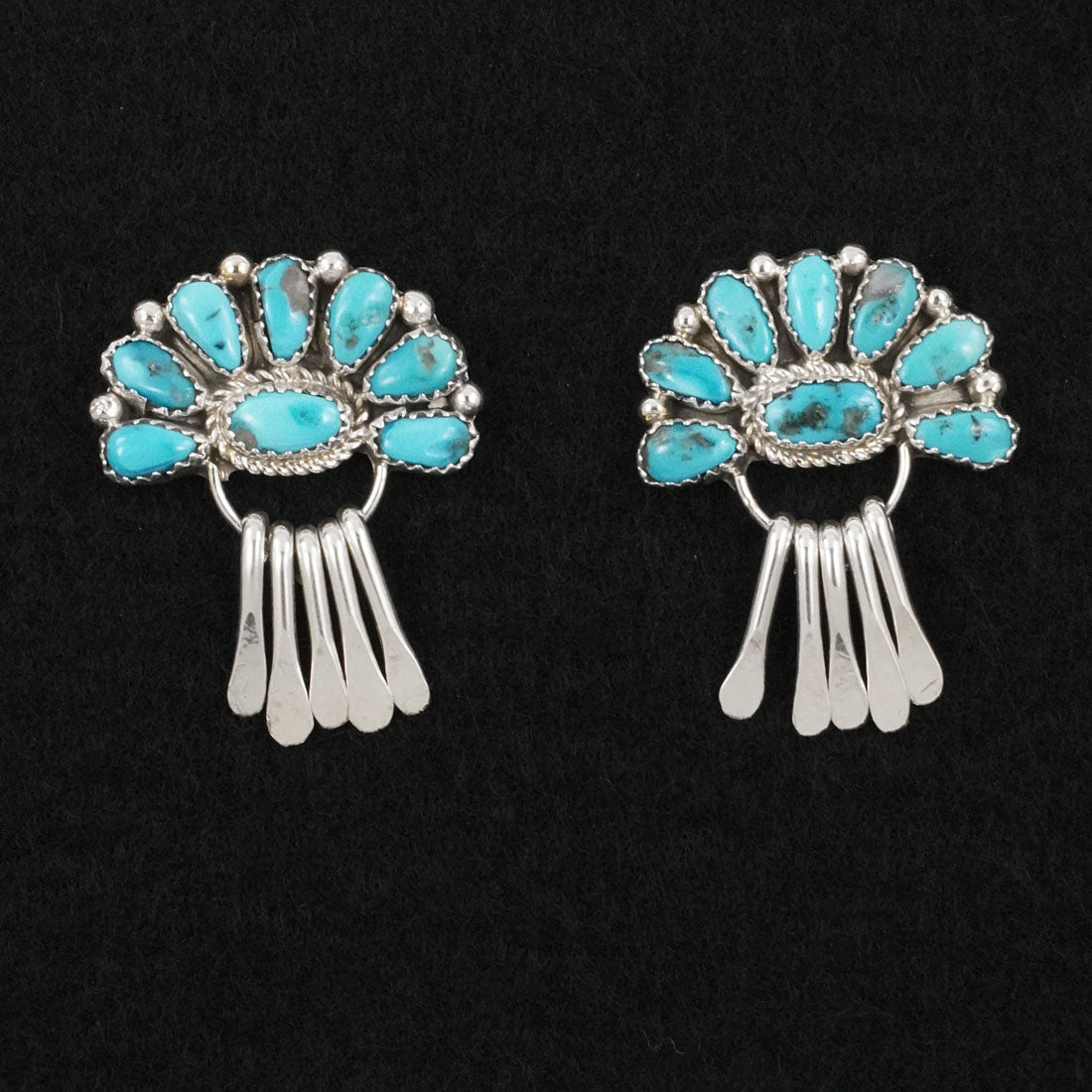 Justina Wilson Turquoise & Sterling Silver Earrings