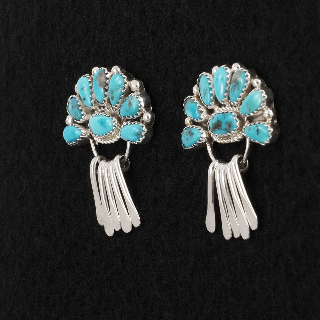 Justina Wilson Turquoise & Sterling Silver Earrings