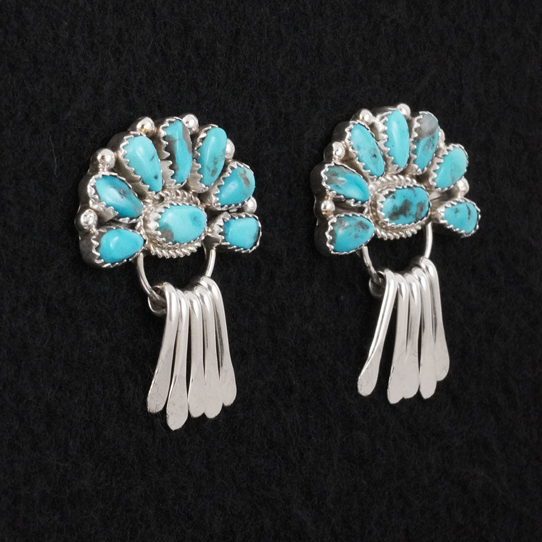 Justina Wilson Turquoise & Sterling Silver Earrings