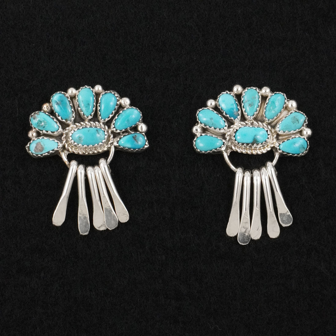 Justina Wilson Turquoise & Sterling Silver Earrings