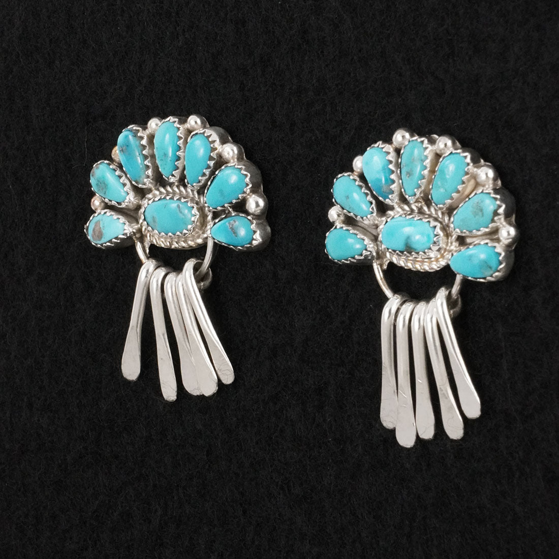 Justina Wilson Turquoise & Sterling Silver Earrings