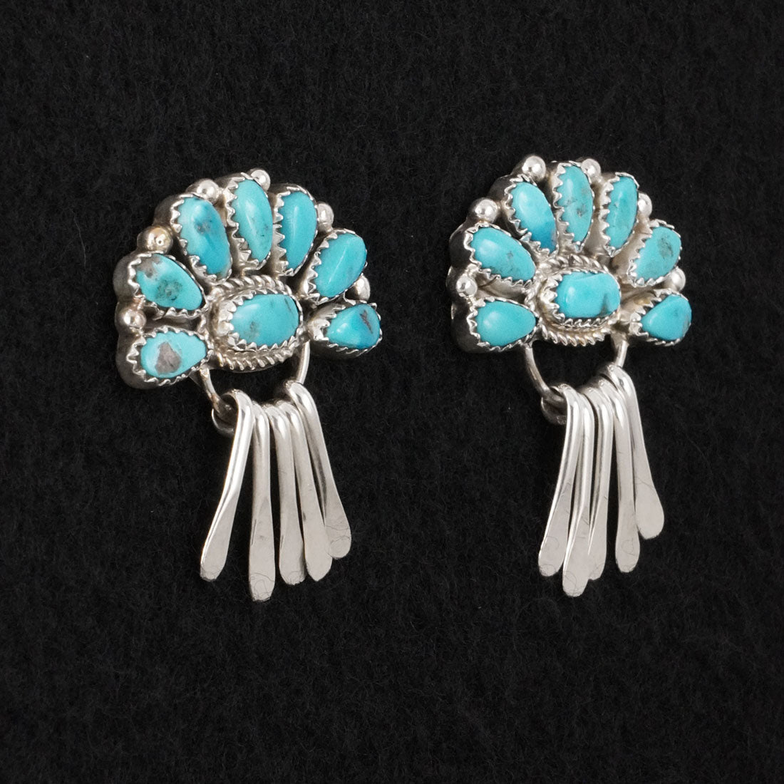 Justina Wilson Turquoise & Sterling Silver Earrings