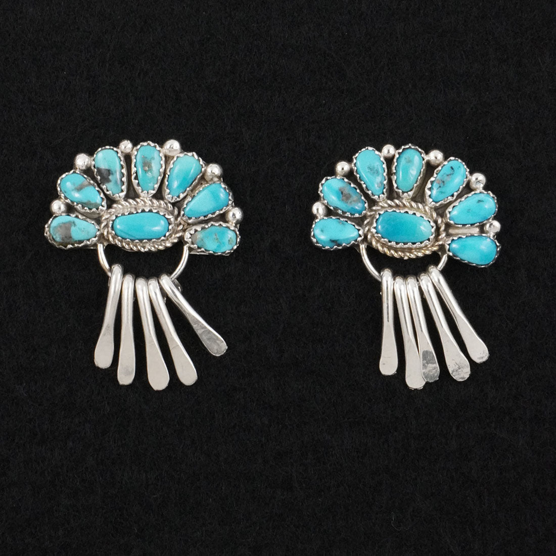 Justina Wilson Turquoise & Sterling Silver Earrings