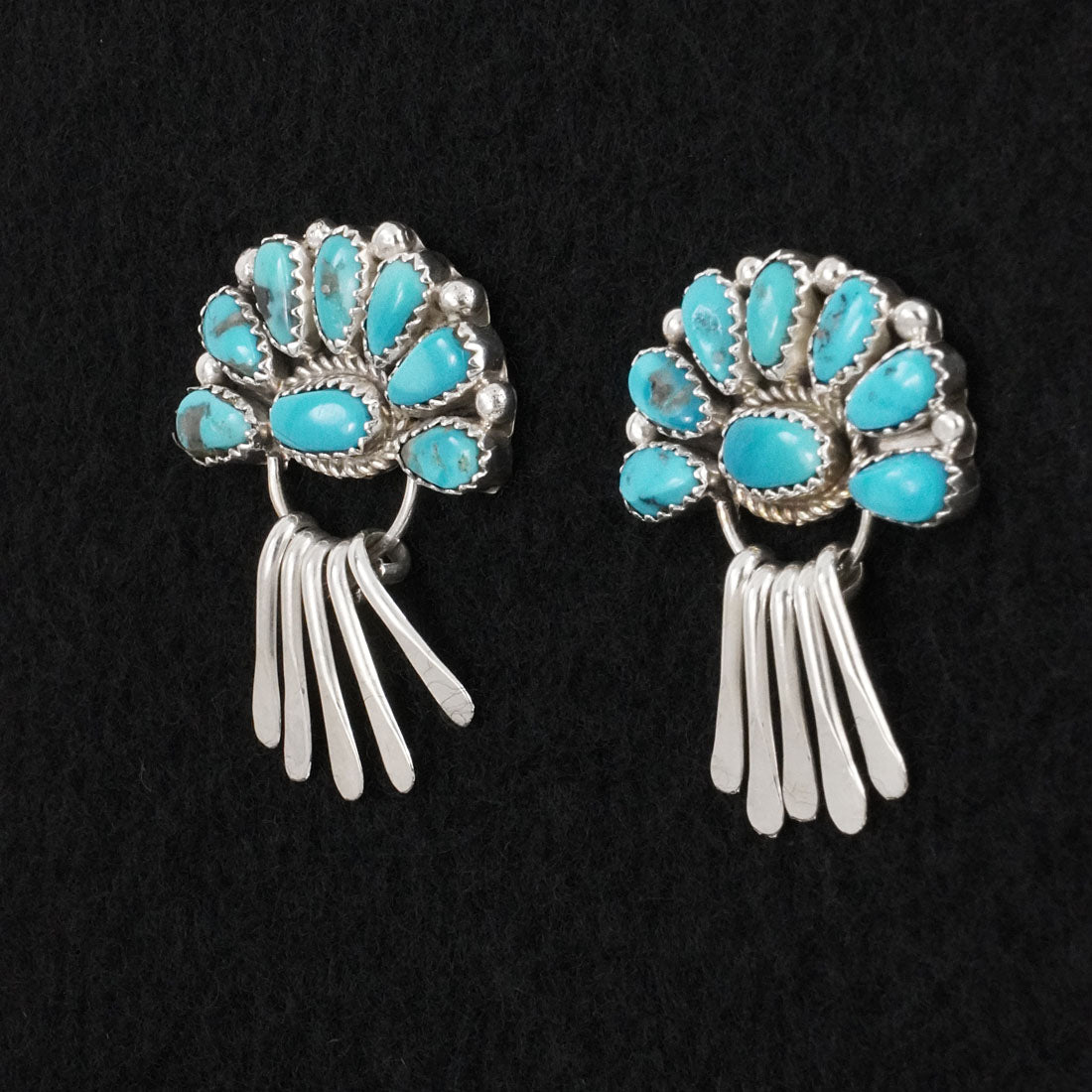 Justina Wilson Turquoise & Sterling Silver Earrings