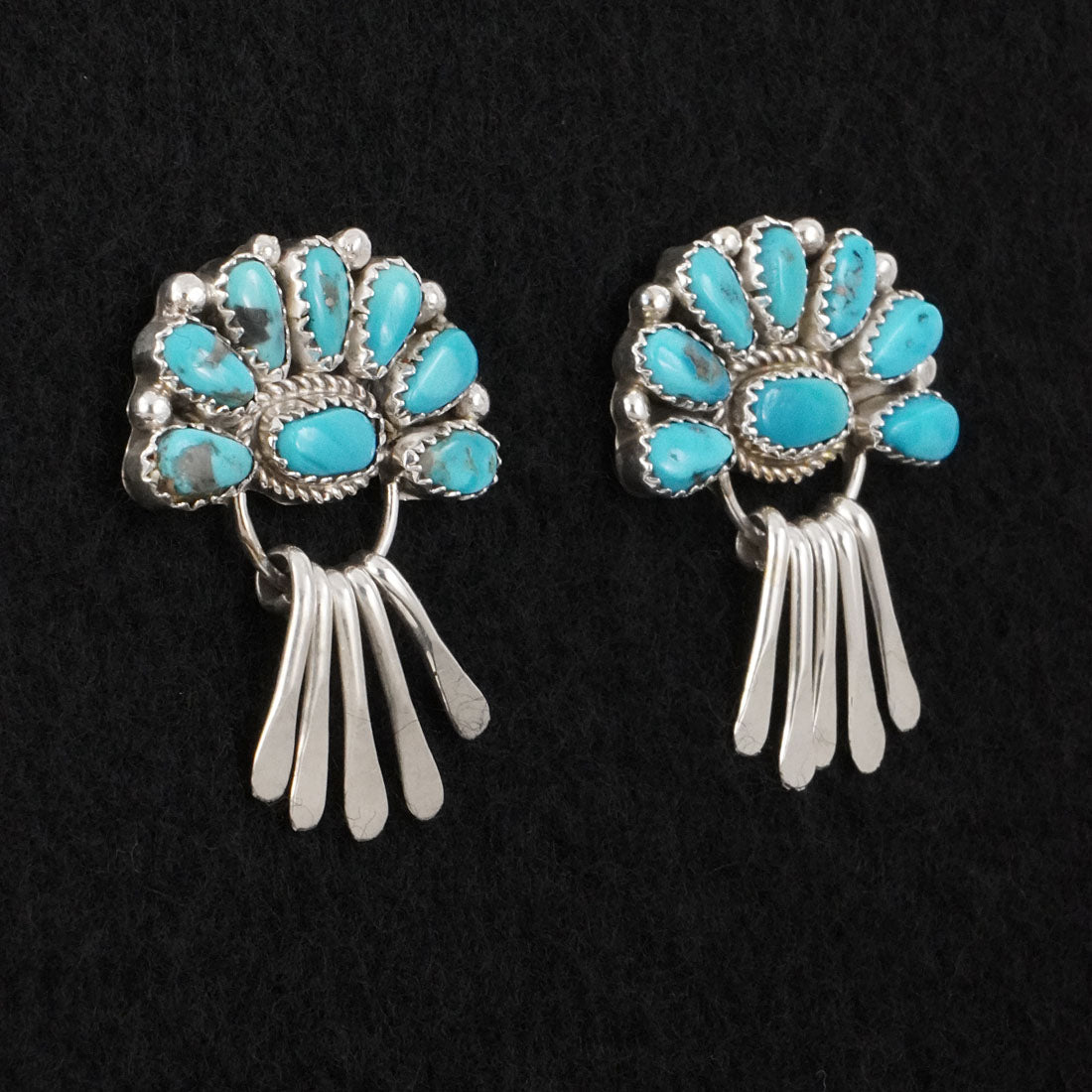 Justina Wilson Turquoise & Sterling Silver Earrings