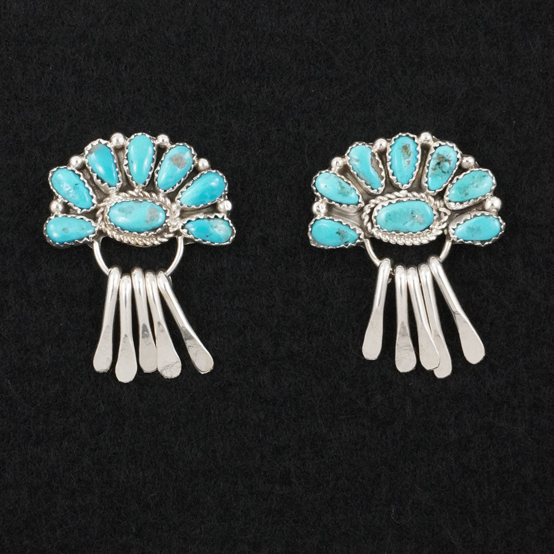 Justina Wilson Turquoise & Sterling Silver Earrings