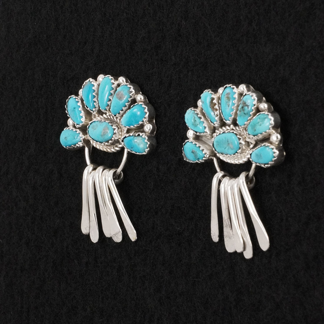 Justina Wilson Turquoise & Sterling Silver Earrings